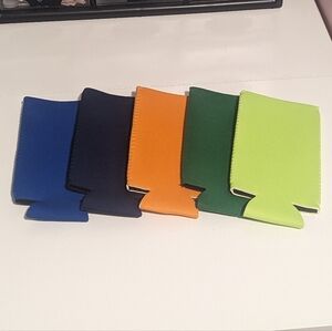 Skinny Can Koozies Set Of 5 New!
